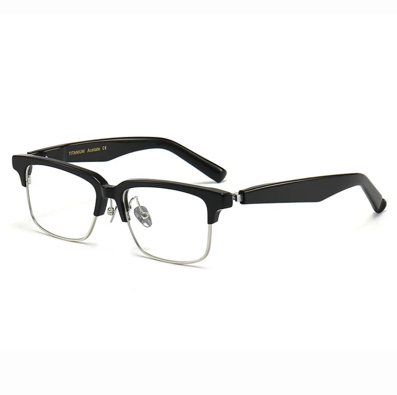 Vintage Handmade Acetate Eyeglasses Frame Retro Men Optical Eyewear Top Quality Prescription Glasses Women
