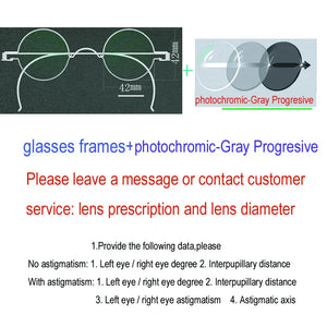 Vintage Handmade Old Glasses 30 32 34 36 38mm Small Round Myopia Optical Prescription Anti-Blu-ray Eyewear Frame Female Retro