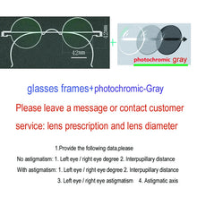 Load image into Gallery viewer, Vintage Handmade Old Glasses 30 32 34 36 38mm Small Round Myopia Optical Prescription Anti-Blu-ray Eyewear Frame Female Retro