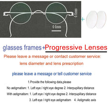 Load image into Gallery viewer, Vintage Handmade Old Glasses 30 32 34 36 38mm Small Round Myopia Optical Prescription Anti-Blu-ray Eyewear Frame Female Retro