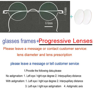 Vintage Handmade Old Glasses 30 32 34 36 38mm Small Round Myopia Optical Prescription Anti-Blu-ray Eyewear Frame Female Retro