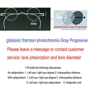 Vintage Handmade Old Glasses 30 32 34 36 38mm Small Round Myopia Optical Prescription Anti-Blu-ray Eyewear Frame Female Retro