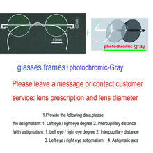 Load image into Gallery viewer, Vintage Handmade Old Glasses 30 32 34 36 38mm Small Round Myopia Optical Prescription Anti-Blu-ray Eyewear Frame Female Retro