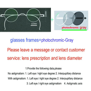 Vintage Handmade Old Glasses 30 32 34 36 38mm Small Round Myopia Optical Prescription Anti-Blu-ray Eyewear Frame Female Retro
