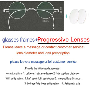 Vintage Handmade Old Glasses 30 32 34 36 38mm Small Round Myopia Optical Prescription Anti-Blu-ray Eyewear Frame Female Retro