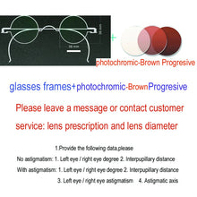 Load image into Gallery viewer, Vintage Handmade Old Glasses 30 32 34 36 38mm Small Round Myopia Optical Prescription Anti-Blu-ray Eyewear Frame Female Retro