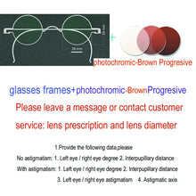 Load image into Gallery viewer, Vintage Handmade Old Glasses 30 32 34 36 38mm Small Round Myopia Optical Prescription Anti-Blu-ray Eyewear Frame Female Retro