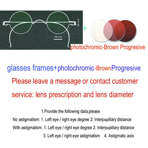 Vintage Handmade Old Glasses 30 32 34 36 38mm Small Round Myopia Optical Prescription Anti-Blu-ray Eyewear Frame Female Retro
