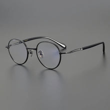 Load image into Gallery viewer, Vintage Japan Titanium Glasses Frame Men Round Ultra Light Prescription Myopia Eyeglasses Frame Women   Brand Eyewear