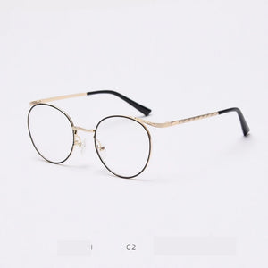 Vintage   Anti Blue Light Metal Optical Round Glasses Frames Men Women  Computer Eyeglasses 50383