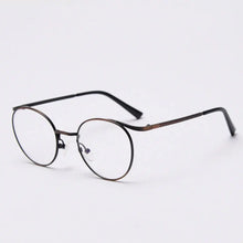 Load image into Gallery viewer, Vintage   Anti Blue Light Metal Optical Round Glasses Frames Men Women  Computer Eyeglasses 50383