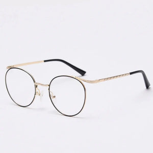 Vintage   Anti Blue Light Metal Optical Round Glasses Frames Men Women  Computer Eyeglasses 50383