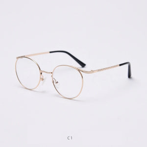 Vintage   Anti Blue Light Metal Optical Round Glasses Frames Men Women  Computer Eyeglasses 50383