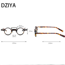 Load image into Gallery viewer, Vintage Luxury Brand Acetate Glasses Frame Handmade Myopia Optical Prescription Eyeglasses Frame Women Round Eyewear 60610