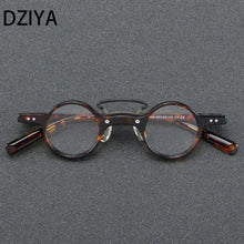 Load image into Gallery viewer, Vintage Luxury Brand Acetate Glasses Frame Handmade Myopia Optical Prescription Eyeglasses Frame Women Round Eyewear 60610