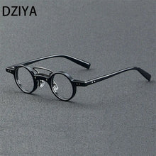 Load image into Gallery viewer, Vintage Luxury Brand Acetate Glasses Frame Handmade Myopia Optical Prescription Eyeglasses Frame Women Round Eyewear 60610