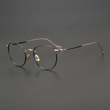 Load image into Gallery viewer, Vintage Luxury Brand Pure Titanium Eyeglasses Frame Women Men Round Myopia Prescription Optical Glasses Frame Male Retro Eyewear