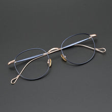 Load image into Gallery viewer, Vintage Luxury Brand Pure Titanium Eyeglasses Frame Women Men Round Myopia Prescription Optical Glasses Frame Male Retro Eyewear