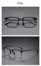 Load image into Gallery viewer, Vintage Men Glasses Frame Brand Designer Pure Titanium Eyewear Optical Oculos Masculino Square Clear Glasses Anti Blue Light