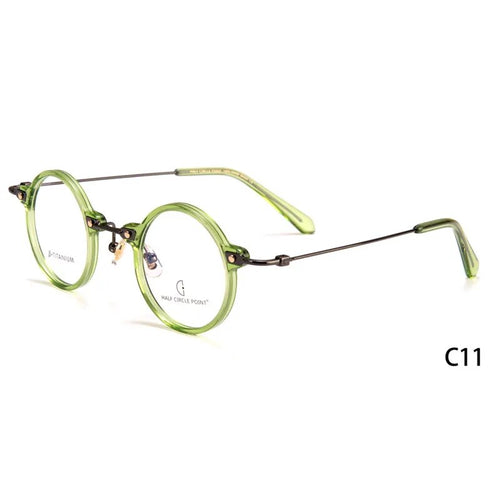 Occhiali da vista da uomo vintage in acetato giapponese con montatura da donna, piccoli e rotondi, di marca, per miopia, occhiali da vista ottici, occhiali da vista