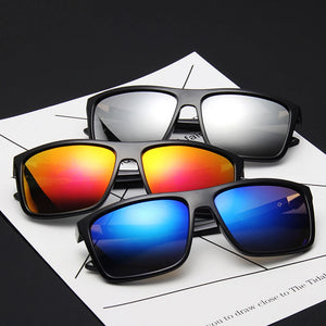 Vintage Men's Sunglasses Classic Square Frame Sun Glasses Driving Fishing Shades UV400 Cycling Eyewear Women Goggles