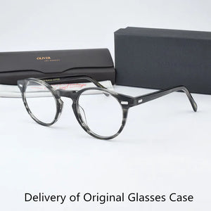 Vintage Optical Glasses Frame OV5186 Eyeglasses for Women Men Spetacle Eyewear Frames Myopia Prescription Glasses Origin Case