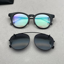 Load image into Gallery viewer, Vintage Polarized Titanium Clip on Sunglasses Retro Glasses Frame Acetate Frame Myopia Glasses Frame Sunglasses for Men