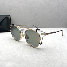 Load image into Gallery viewer, Vintage Polarized Titanium Clip on Sunglasses Retro Glasses Frame Acetate Frame Myopia Glasses Frame Sunglasses for Men