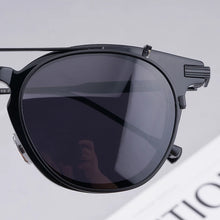 Load image into Gallery viewer, Vintage Polarized Titanium Clip on Sunglasses Retro Glasses Frame Acetate Frame Myopia Glasses Frame Sunglasses for Men