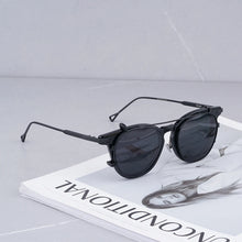 Load image into Gallery viewer, Vintage Polarized Titanium Clip on Sunglasses Retro Glasses Frame Acetate Frame Myopia Glasses Frame Sunglasses for Men