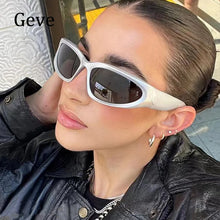 Load image into Gallery viewer, Vintage Punk Sunglasses Women 2022 Retro Travel Small Rectangle Luxury Brand Sun Glasses Men UV400 Oculos Lunette De Soleil