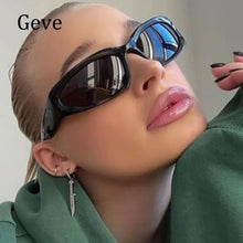 Load image into Gallery viewer, Vintage Punk Sunglasses Women 2022 Retro Travel Small Rectangle Luxury Brand Sun Glasses Men UV400 Oculos Lunette De Soleil