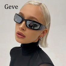 Load image into Gallery viewer, Vintage Punk Sunglasses Women 2022 Retro Travel Small Rectangle Luxury Brand Sun Glasses Men UV400 Oculos Lunette De Soleil