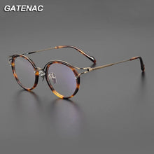 Load image into Gallery viewer, Vintage Pure Titanium Eyeglasses Frame Men Designer Myopia Prescription Optical Glasses Frame Women Retro Luxury Brand Eyewear
