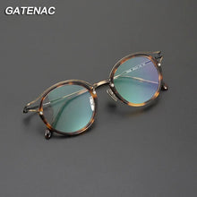 Load image into Gallery viewer, Vintage Pure Titanium Eyeglasses Frame Men Designer Myopia Prescription Optical Glasses Frame Women Retro Luxury Brand Eyewear