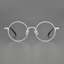 Load image into Gallery viewer, Vintage Pure Titanium Eyeglasses Frame Men Japan Round Prescription Myopia Glasses Frame Women Retro   Brand Eyewear