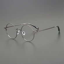 Load image into Gallery viewer, Vintage Pure Titanium Eyeglasses Frame Men Japan Round Prescription Myopia Glasses Frame Women Retro   Brand Eyewear