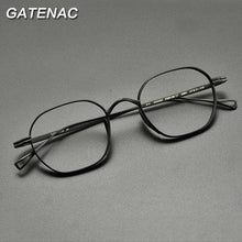 Load image into Gallery viewer, Vintage Pure Titanium Eyeglasses Frame Men Retro 2022 Myopia Prescription Optical Glasses Women Luxury Brand Small Eyewear