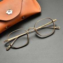 Load image into Gallery viewer, Vintage Pure Titanium Eyeglasses Frame Men Retro 2022 Myopia Prescription Optical Glasses Women Luxury Brand Small Eyewear