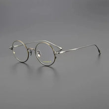 Load image into Gallery viewer, Vintage Pure Titanium Eyeglasses Frame Men Round   Brand Prescription Myopia Glasses Frame Women   Retro Eyewear
