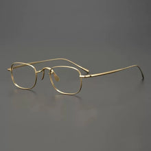 Load image into Gallery viewer, Vintage Pure Titanium Eyeglasses Frame Men Square Retro Prescription Myopia Optical Glasses Frame Women Luxury Small Eyewear
