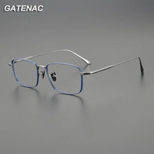 Load image into Gallery viewer, Vintage Pure Titanium Eyeglasses Frame Men Square Ultra Light Prescription Myopia Glasses Frame Male    Brand Eyewear