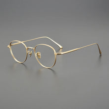 Load image into Gallery viewer, Vintage Pure Titanium Eyeglasses Frame Men Ultra Light Prescription Myopia Glasses Frame Women     Brand Eyewear