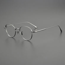 Load image into Gallery viewer, Vintage Pure Titanium Eyeglasses Frame Men Ultra Light Prescription Myopia Glasses Frame Women     Brand Eyewear