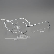 Load image into Gallery viewer, Vintage Pure Titanium Eyeglasses Frame Men Ultra Light Prescription Myopia Glasses Frame Women     Brand Eyewear