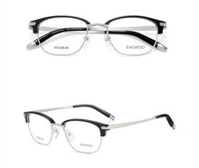 Load image into Gallery viewer, Vintage Pure Titanium Eyeglasses Full Rim Optical Frame Prescription Eyebrow Designed High Grade Glasses