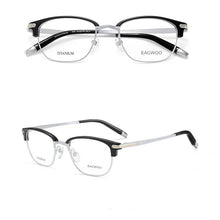 Load image into Gallery viewer, Vintage Pure Titanium Eyeglasses Full Rim Optical Frame Prescription Eyebrow Designed High Grade Glasses