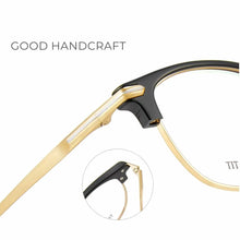 Load image into Gallery viewer, Vintage Pure Titanium Eyeglasses Full Rim Optical Frame Prescription Eyebrow Designed High Grade Glasses