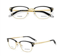 Load image into Gallery viewer, Vintage Pure Titanium Eyeglasses Full Rim Optical Frame Prescription Eyebrow Designed High Grade Glasses