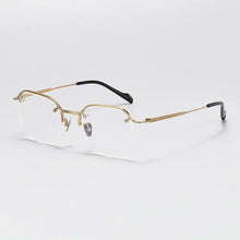 Load image into Gallery viewer, Vintage Pure Titanium Glasses Frame Men    Ultra Light Prescription Myopia Eyeglasses Frame Women Luxury Brand Eyewear